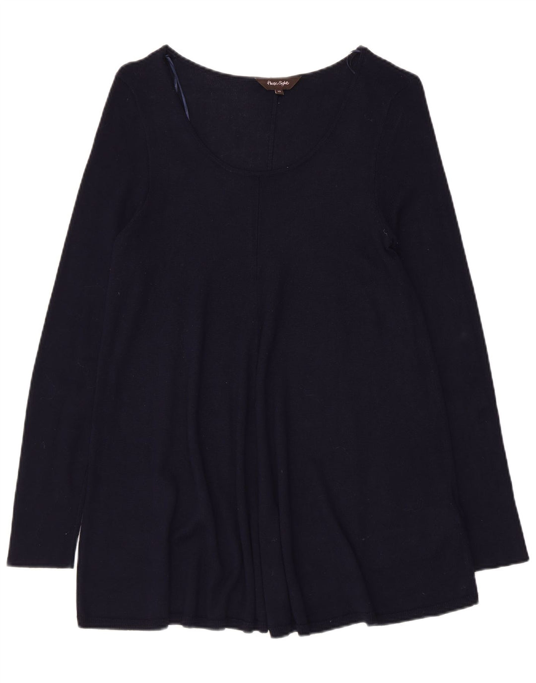 PHASE EIGHT Bluză cu mânecă lungă pentru femei UK 12 Medium Bleumarin Viscoză