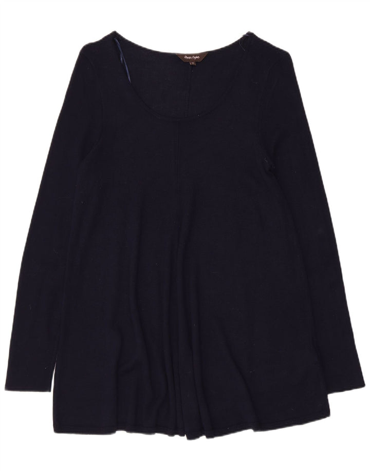 PHASE EIGHT Bluză cu mânecă lungă pentru femei UK 12 Medium Bleumarin Viscoză