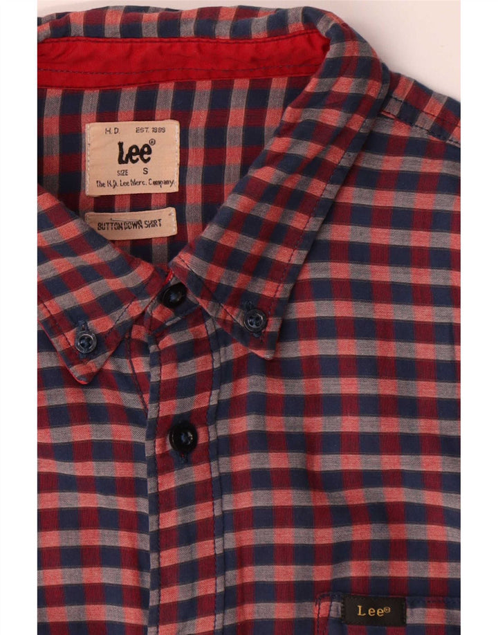 Cămașă pentru bărbați Lee, bumbac, roșu Gingham
