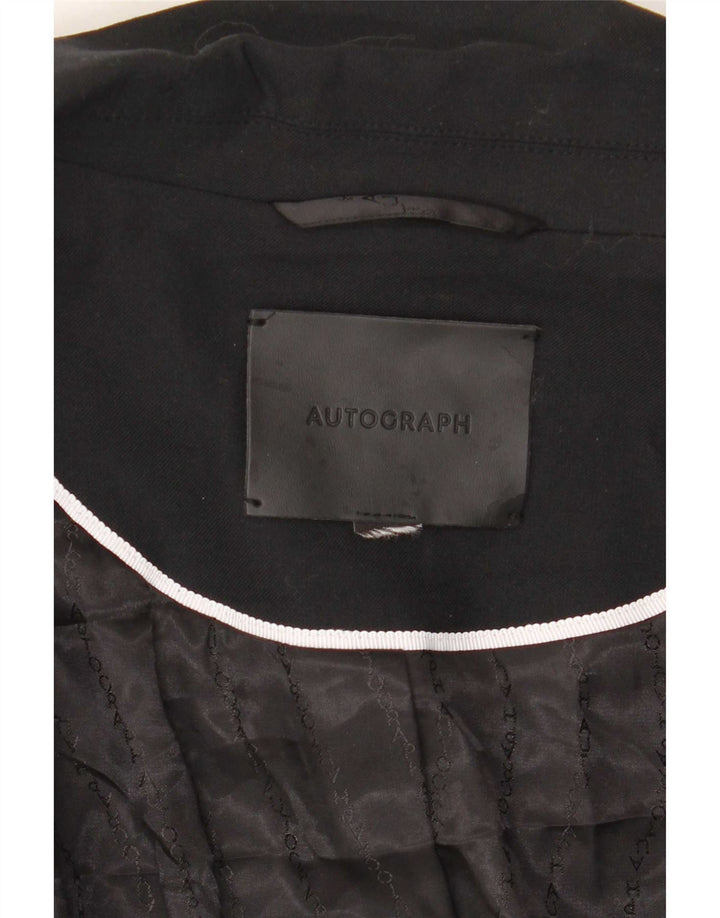 Jachetă pentru femei Marks & Spencer Autograph 1 Button Blazer UK 18 XL Negru