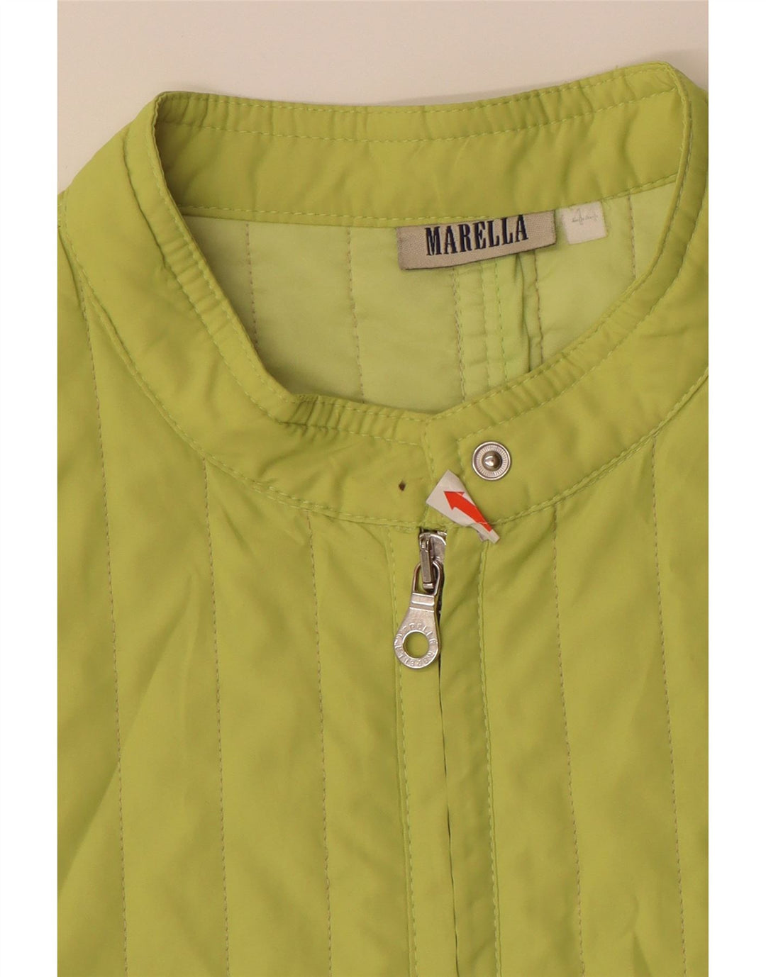 MARELLA Womens Gilet IT 44 Medium Green Polyester Vintage Marella and Second-Hand Marella from Messina Hembry 