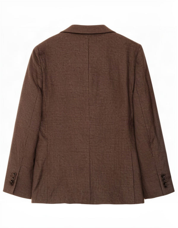Jachetă pentru bărbați Marks & Spencer, cu paragate, UK 44 XL, maro, picior de gală
