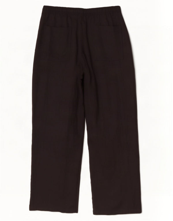 Pantaloni chino pentru femei cu talie înaltă Zara XL W32 L31 Lyocell negru