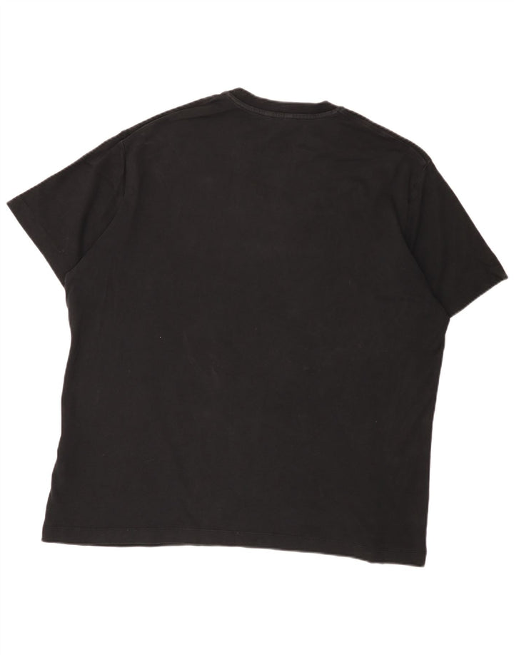 Massimo Dutti Tricou Bărbați Top 2XL Bumbac Negru