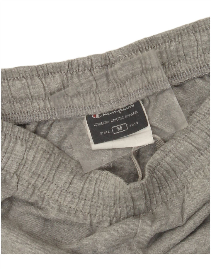 Pantaloni scurți sport pentru bărbați CHAMPION, din bumbac color bloc, gri mediu