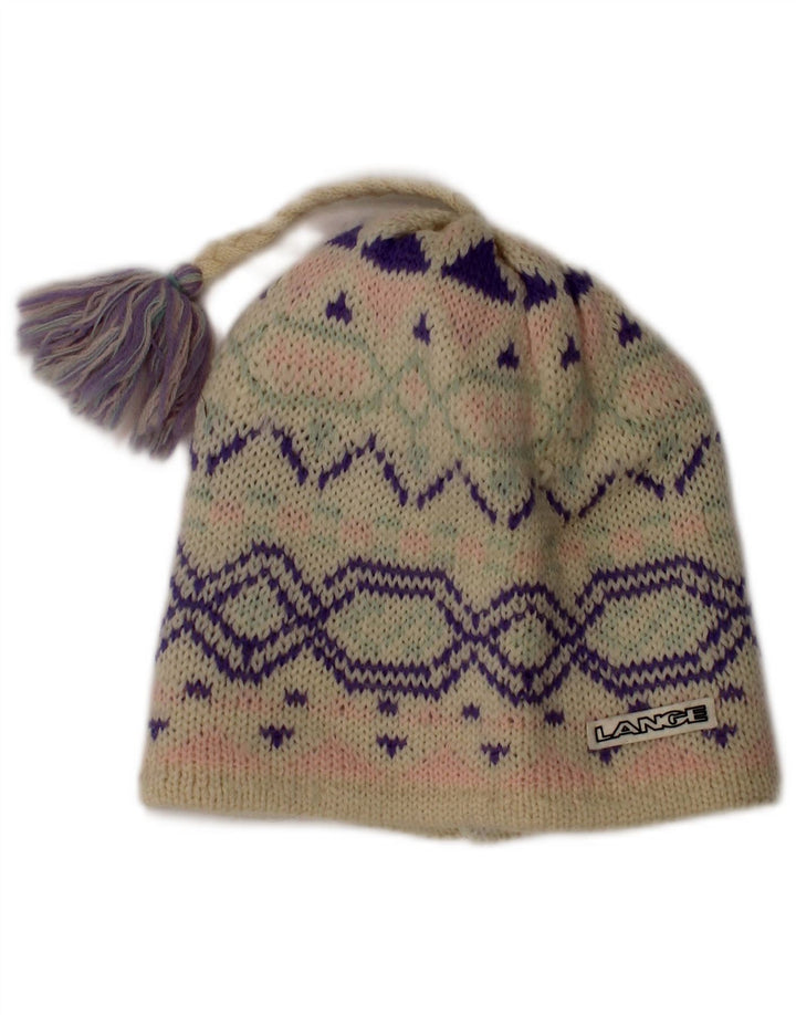 Pălărie vintage pentru femei, mărime unică, din lână Fair Isle