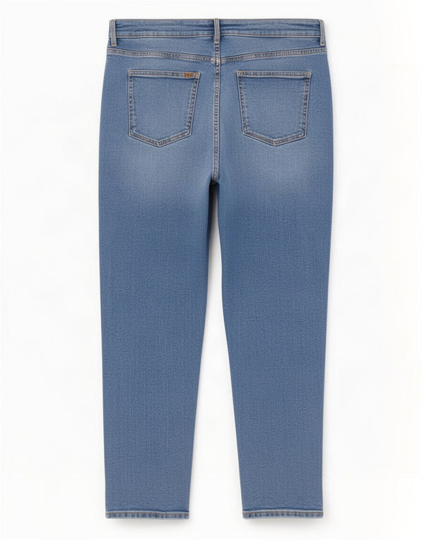 Blugi subțiri pentru femei Marks & Spencer UK 16 LargeW32 L26 Blue Bumbac