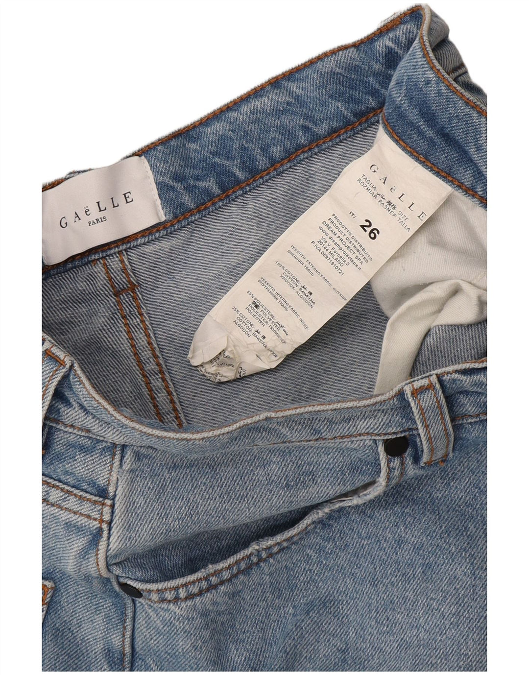 Fusta de blugi pentru femei Gaelle W26 Small Blue Bumbac