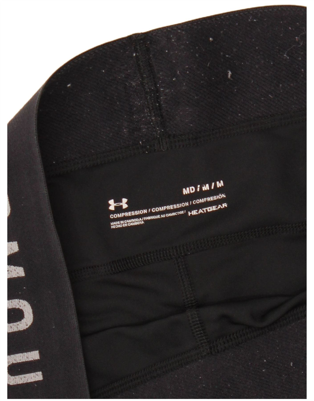 Jambiere grafice pentru femei UNDER ARMOUR Heat Gear UK 12 Medium Black