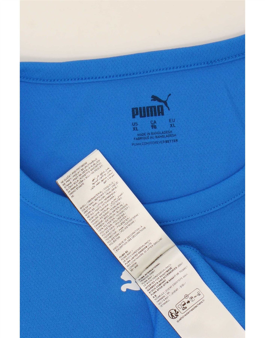 Tricou pentru bărbați Puma Top XL, albastru, poliester color bloc
