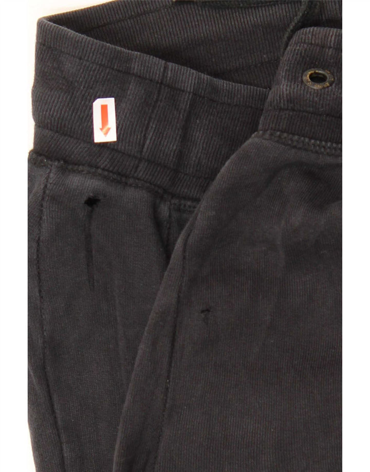 Jack Wills Pantaloni de trening grafic pentru bărbați Pantaloni de jogging, bumbac mediu negru