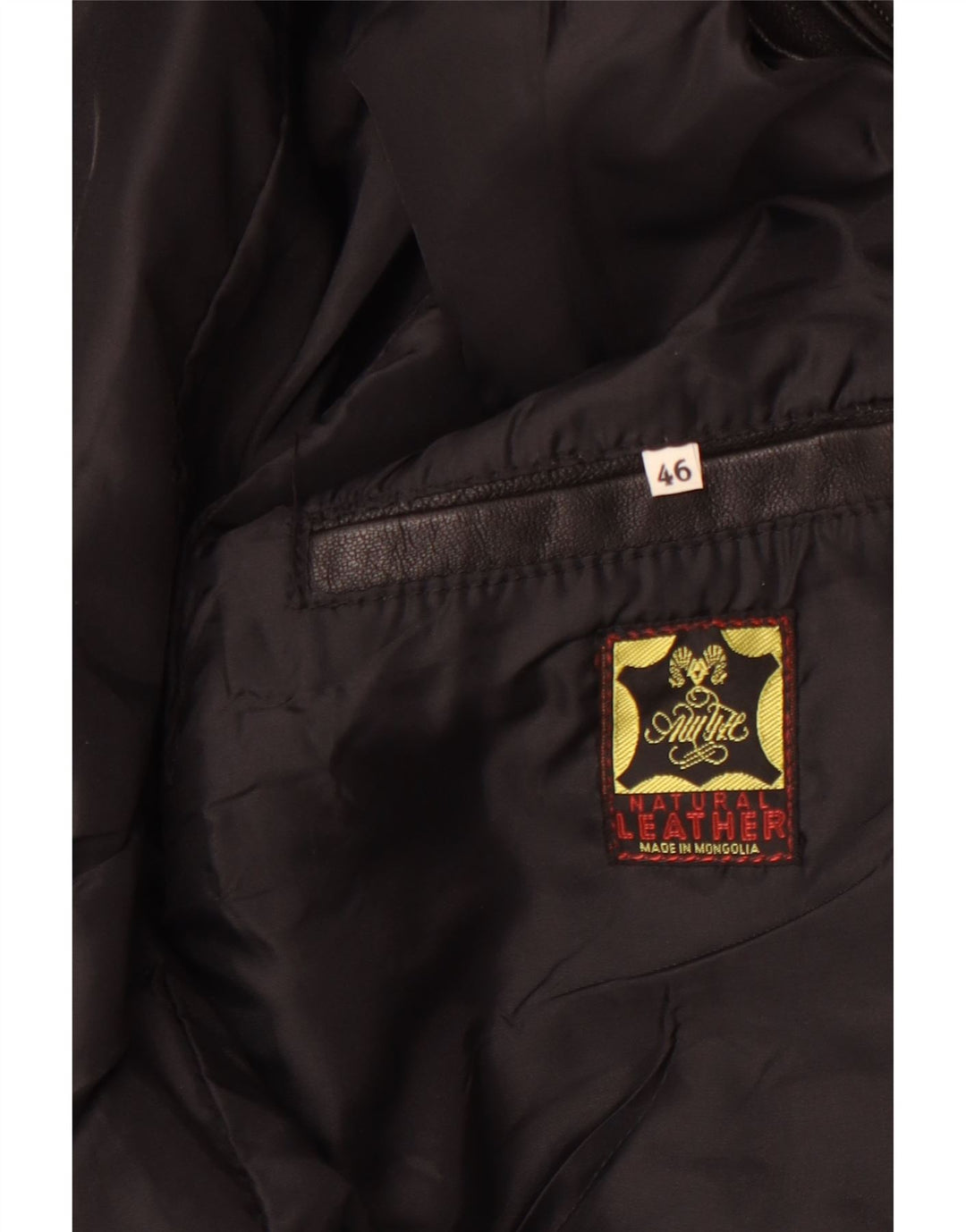 Jachetă de piele pentru bărbați VINTAGE EU 46 Mic din piele neagră