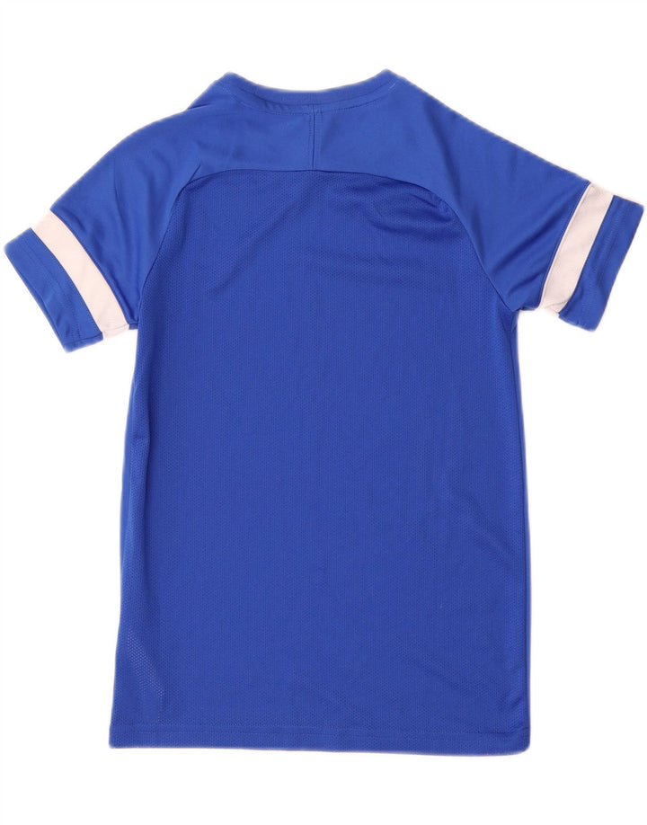Tricou Nike Dri Fit pentru băieți Top 10-11 ani, albastru mediu, poliester color bloc