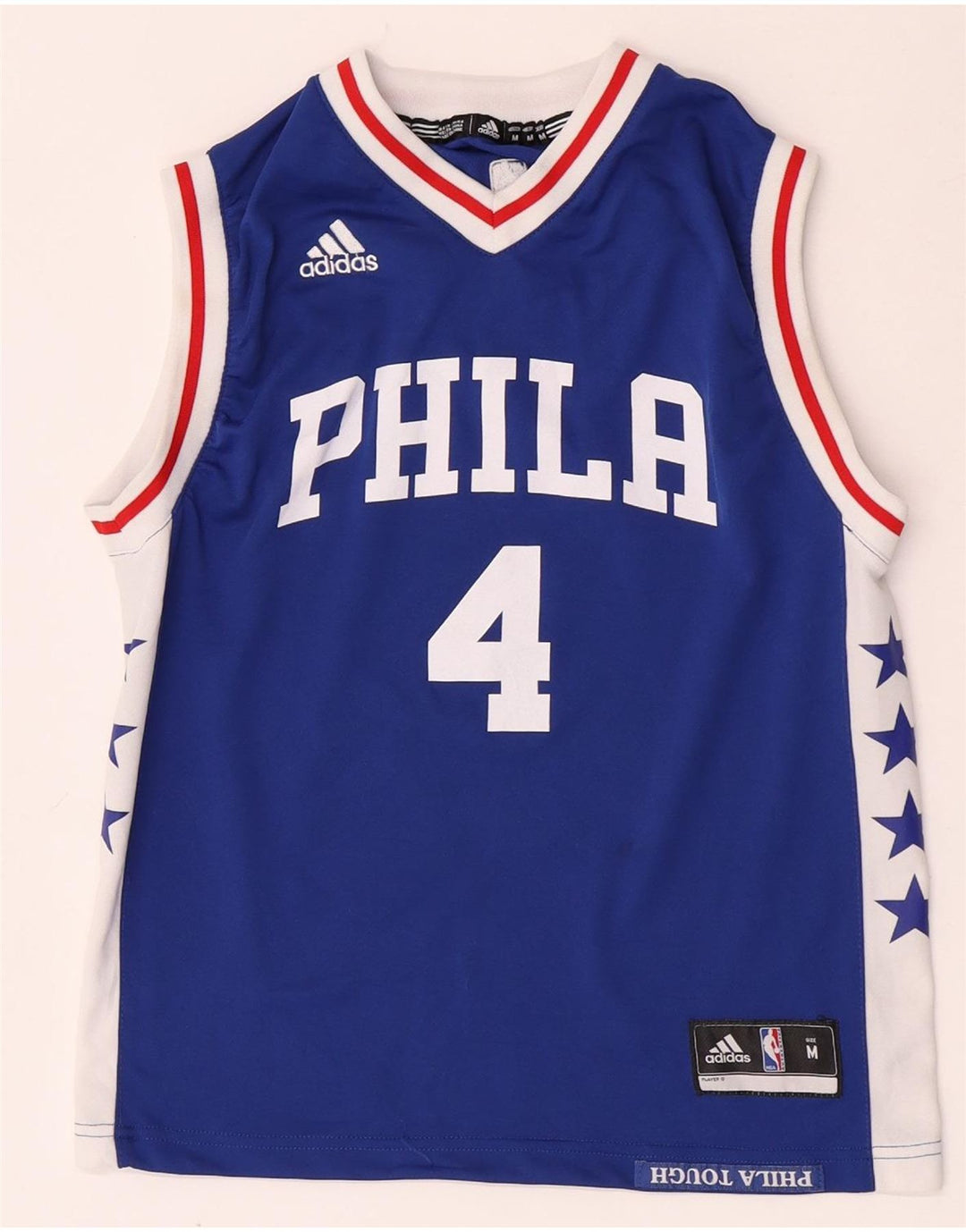 Vesta cu grafică Adidas pentru băieți Top 11-12 ani, albastru mediu, poliester color bloc