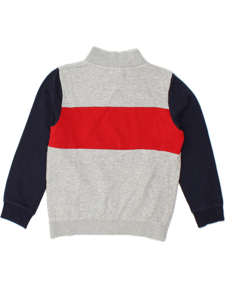 FILA Boys Graphic Tracksuit Top Jacket 7-8 Years Grey Colourblock Cotton Vintage Fila and Second-Hand Fila from Messina Hembry 