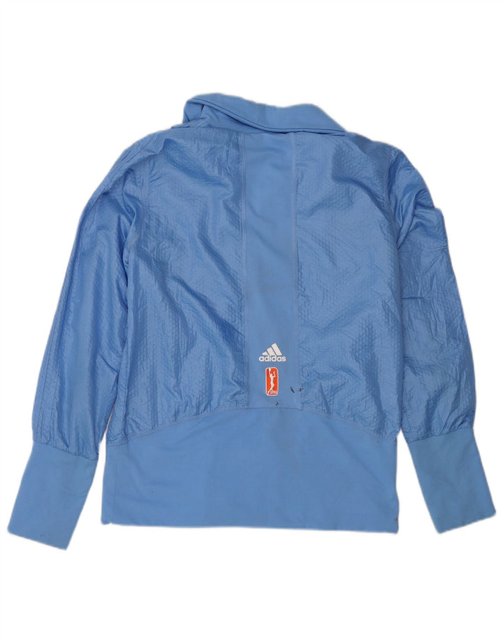 ADIDAS Womens Oilers Tracksuit Top Jacket UK 16 Large Blue Polyester