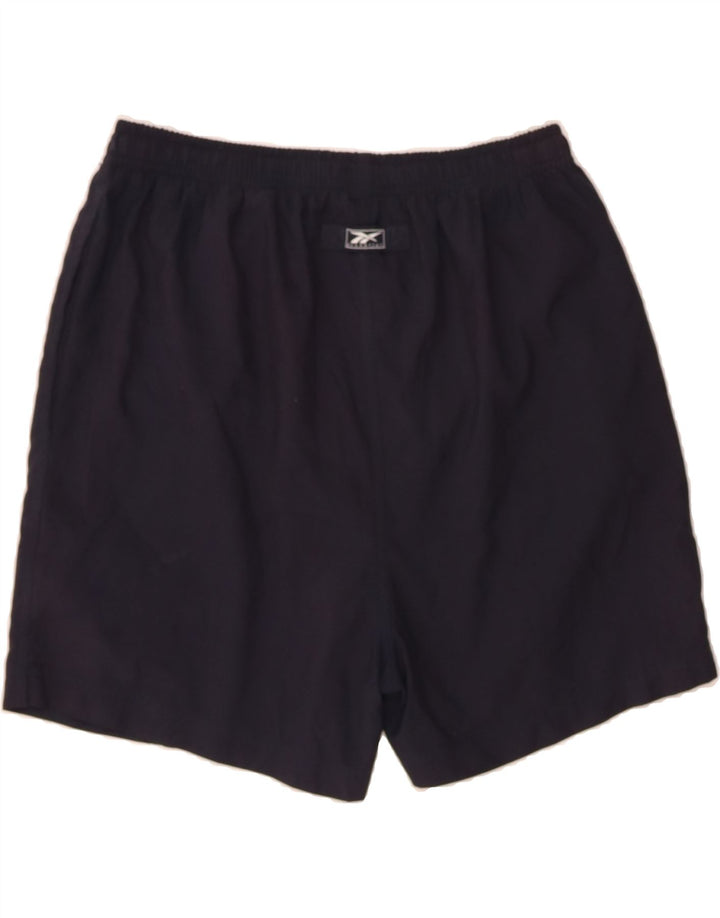 REEBOK Mens Sport Shorts Large Navy Blue Polyester Vintage Reebok and Second-Hand Reebok from Messina Hembry 