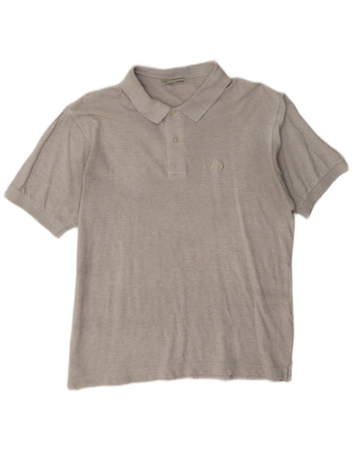 Tricou polo Sergio Tacchini pentru bărbați IT 50 bumbac gri mediu