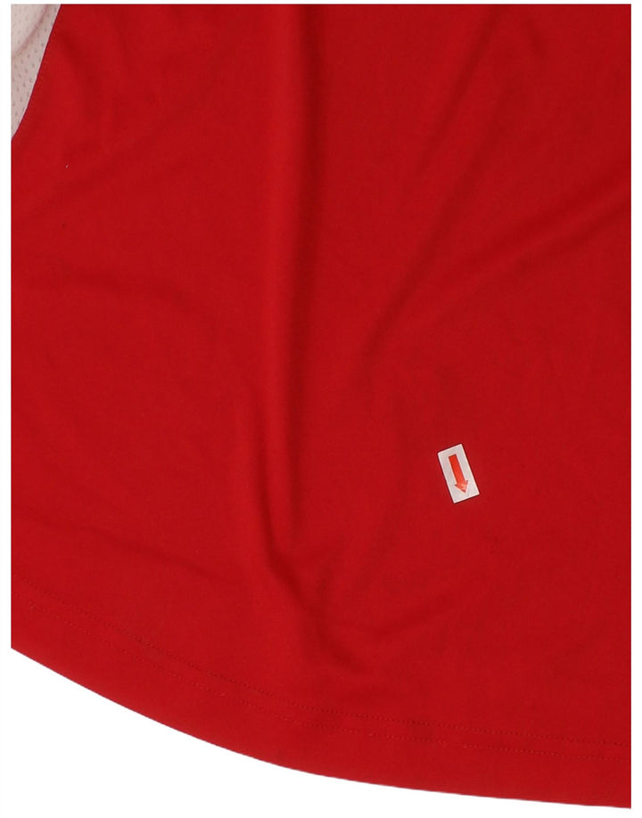 Tricou Băieți ADIDAS Top 11-12 Ani Poliester Colorblock Roșu