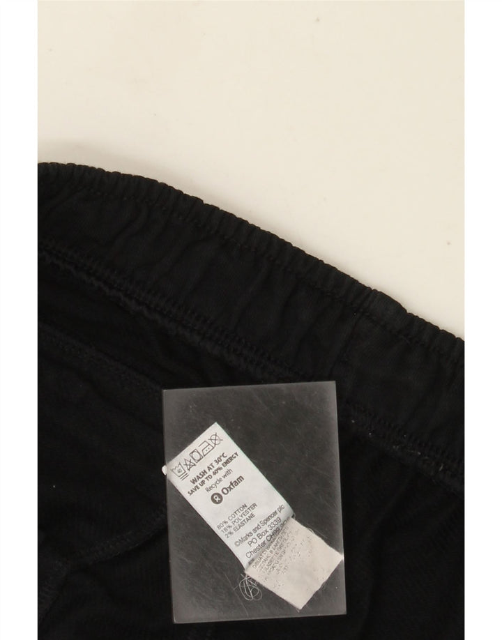 Pantaloni de trening pentru bărbați Marks & Spencer, bumbac negru XL