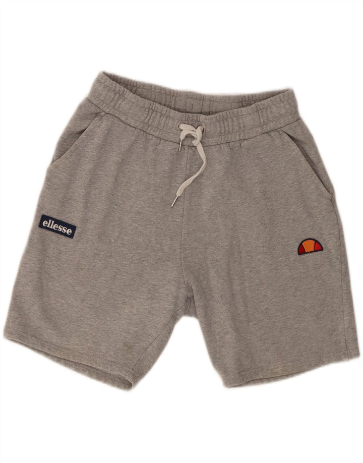 Pantaloni scurți sport grafic Ellesse pentru bărbați, bumbac, gri mic