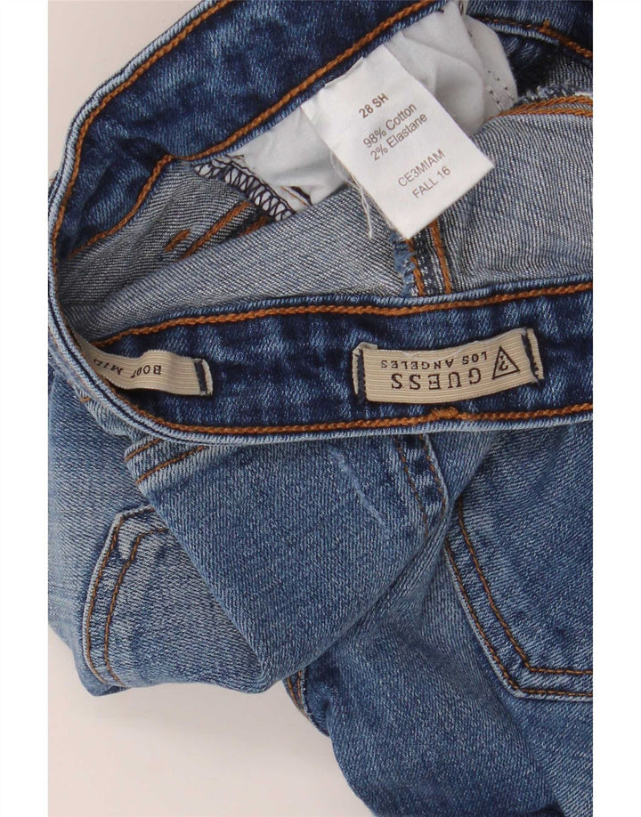 Blugi Guess pentru femei cu talie medie bootcut W28 L29, bumbac albastru