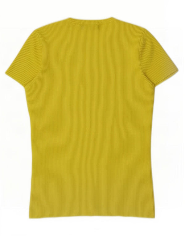 Tricou pentru femei Zara UK 10 Small Yellow Viscose