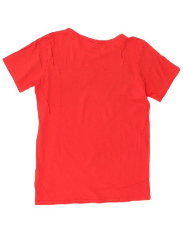 Tricou grafic Champion pentru băieți Top 13-14 ani XL bumbac roșu