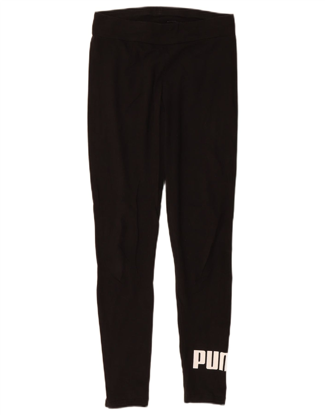 PUMA Womens Graphic Leggings UK 12 Medium  Black