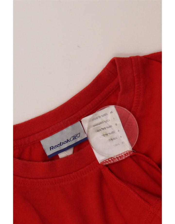 Tricou grafic Reebok pentru bărbați Top mare bumbac roșu