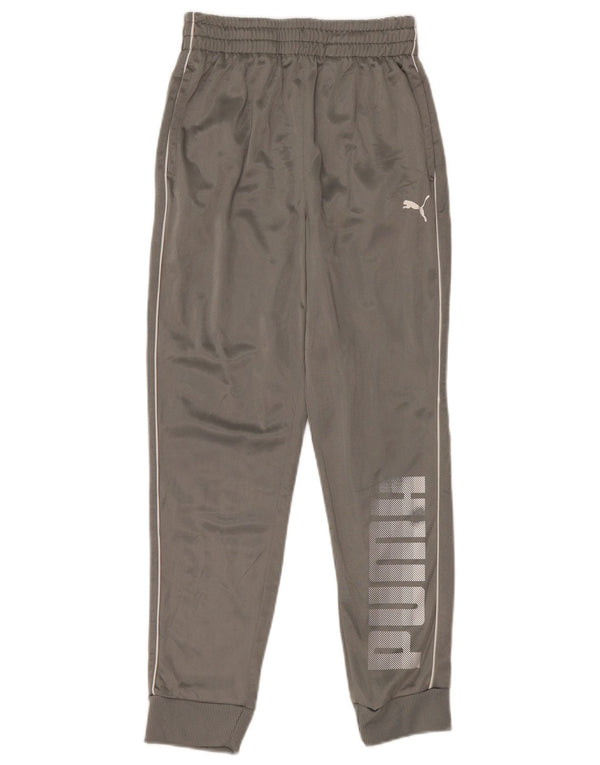 Pantaloni de trening cu grafica Puma pentru baieti Pantaloni de jogging 10-11 ani poliester gri
