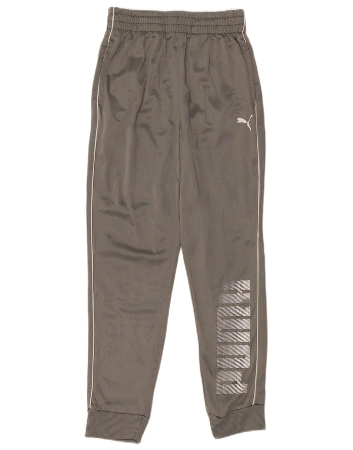 Pantaloni de trening cu grafica Puma pentru baieti Pantaloni de jogging 10-11 ani poliester gri