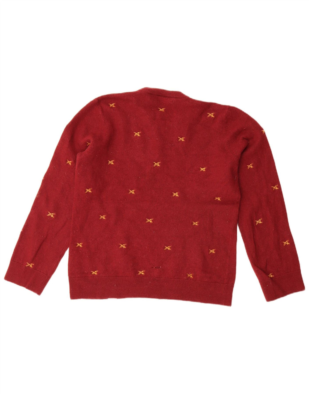 Pulover pentru femei Carhartt, cu model abstract, cu decolteu rotund, roșu mare, UK 14