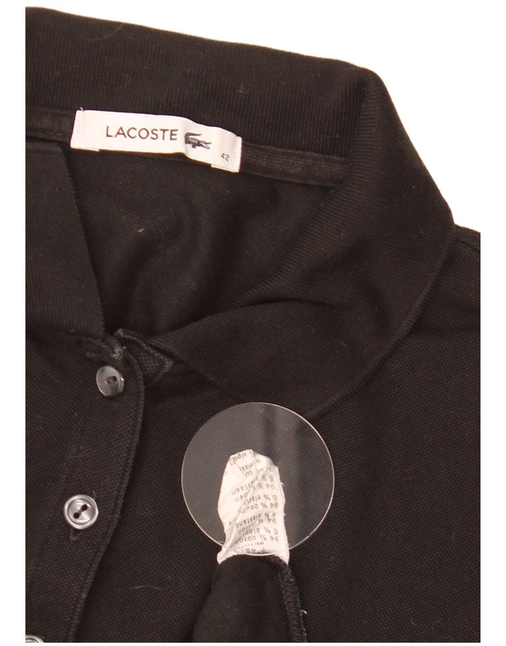 Tricou polo Lacoste pentru femei Mărimea 42, mare, negru, bumbac