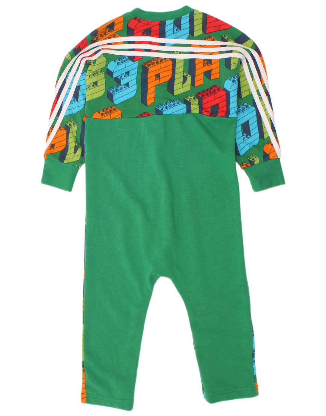 Salopetă cu mânecă lungă cu grafică Adidas pentru băieți 2-3 ani, verde
