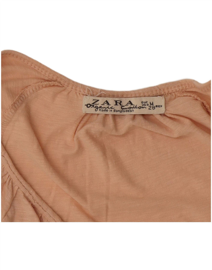 Top femeie Zara cu mânecă lungă UK 12 Medium roz pete