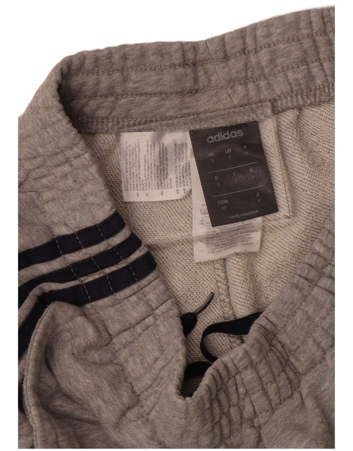 Pantaloni scurți sport ADIDAS pentru bărbați, bumbac gri mic