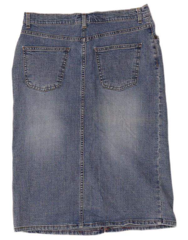 Fusta de blugi pentru femei Oasis UK 12 Medium W30 Albastru