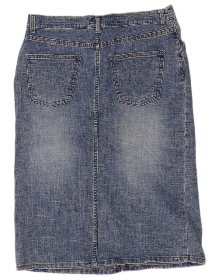 Fusta de blugi pentru femei Oasis UK 12 Medium W30 Albastru