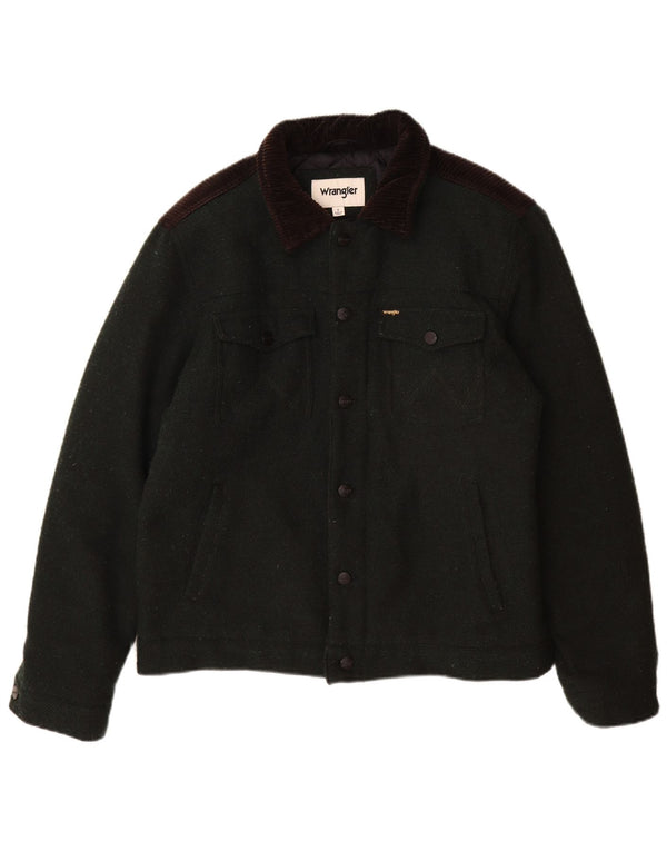 Jachetă Wrangler pentru bărbați, UK 40, mare, verde, color block, poliester