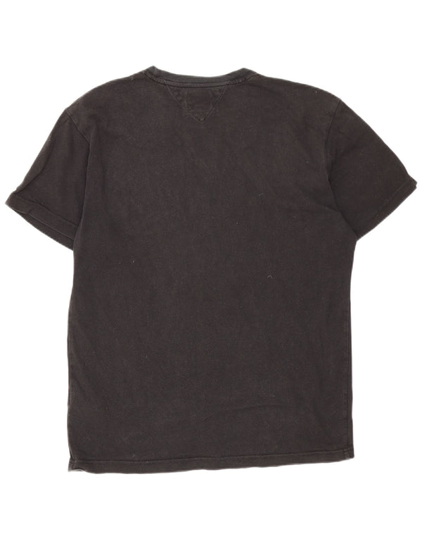 Tricou Tommy Hilfiger pentru bărbați Top mare din bumbac negru