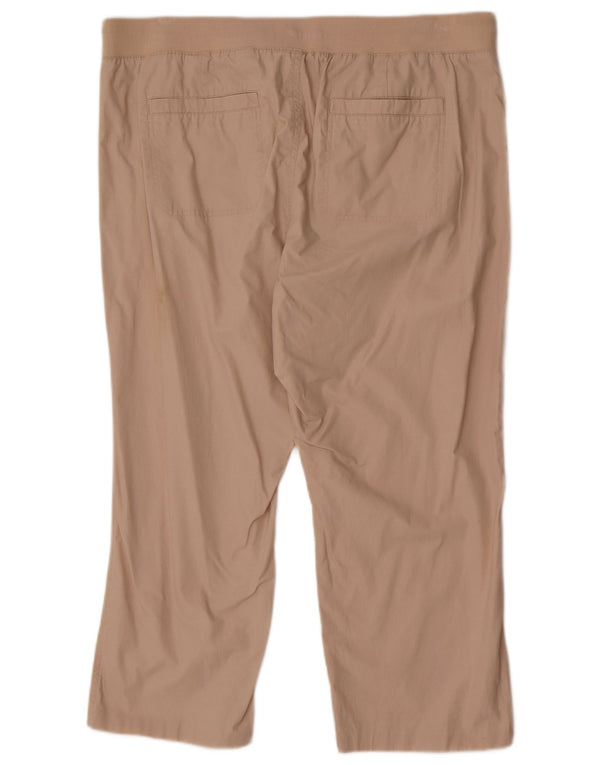 Pantaloni tăiați drept pentru femei Marks & Spencer UK 20 2XL W40 L25 Bej