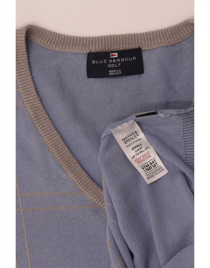 Vestă de golf pentru bărbați Marks & Spencer, bluză, mică, bumbac