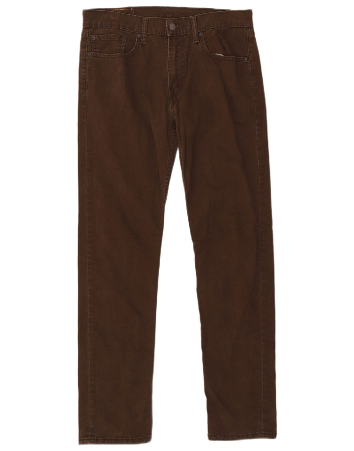 Blugi conici 502 subțiri pentru bărbați LEVI'S L32 L34 bumbac maro