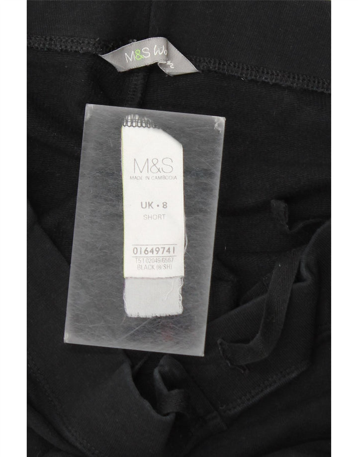 Pantaloni de trening pentru femei Marks & Spencer UK 8 mic bumbac negru
