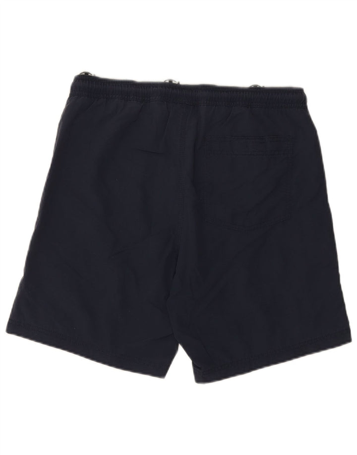 CHAMPION Mens Graphic Sport Shorts Small Navy Blue Polyacrylic