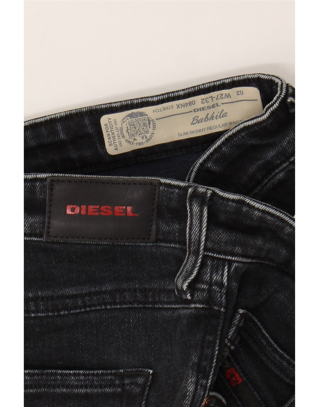 DIESEL Blugi slim skinny Babhila, cu ajustare normală, pentru femei, L27 L27, bumbac negru