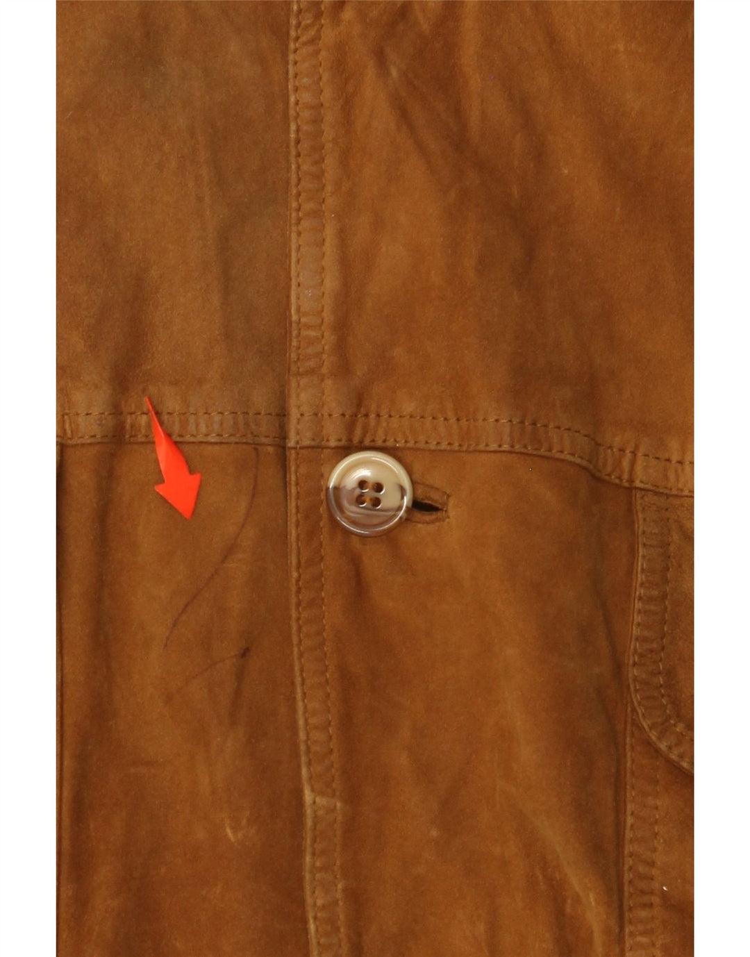 Jachetă Bomber din piele intoarsa pentru barbati VINTAGE IT 54 2XL piele maro