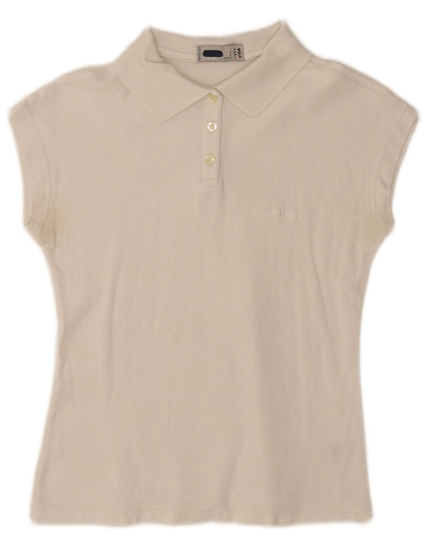 Tricou polo fără mâneci Fila pentru femei IT 42 Medium White