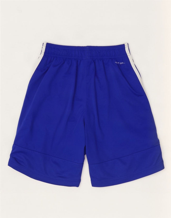 Pantaloni scurți sport pentru bărbați Adidas Climalite, poliester mic, albastru